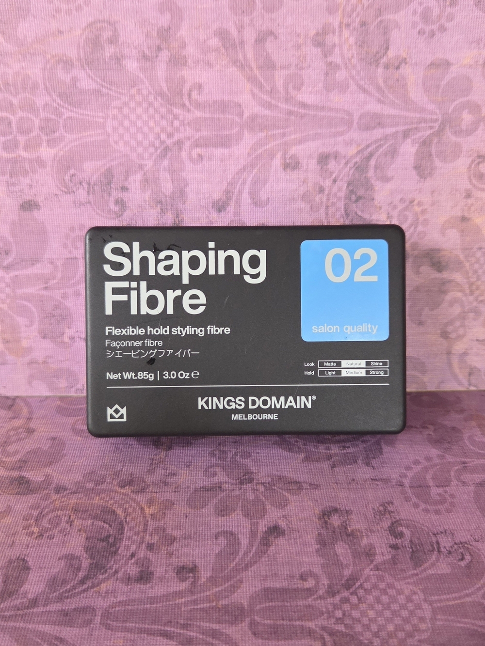 Kings Domain Shaping Fibre 02 Flexible Hold Styling Fibre - Black